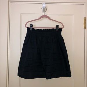 J. Crew Navy City Mini Linen Skirt